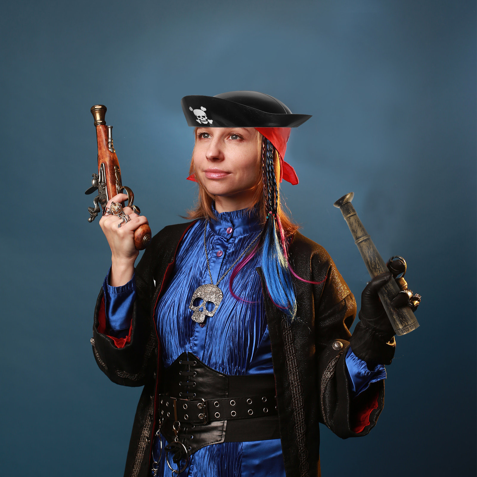 Easy Cosplay Prop - طقم زي القراصنة سهل الارتداء، زي