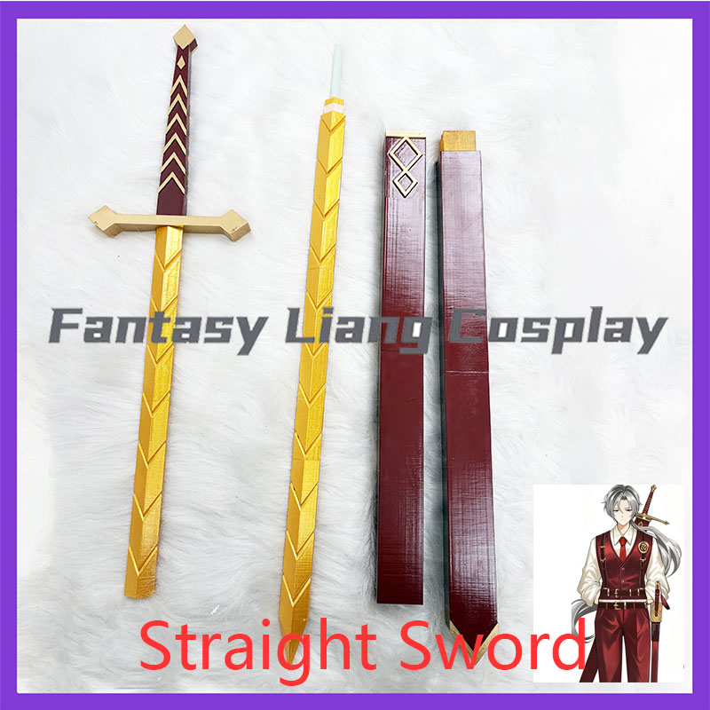 Cosplay Prop Dagger - سيف مستقيم مع غمد لشخصية لوسيو