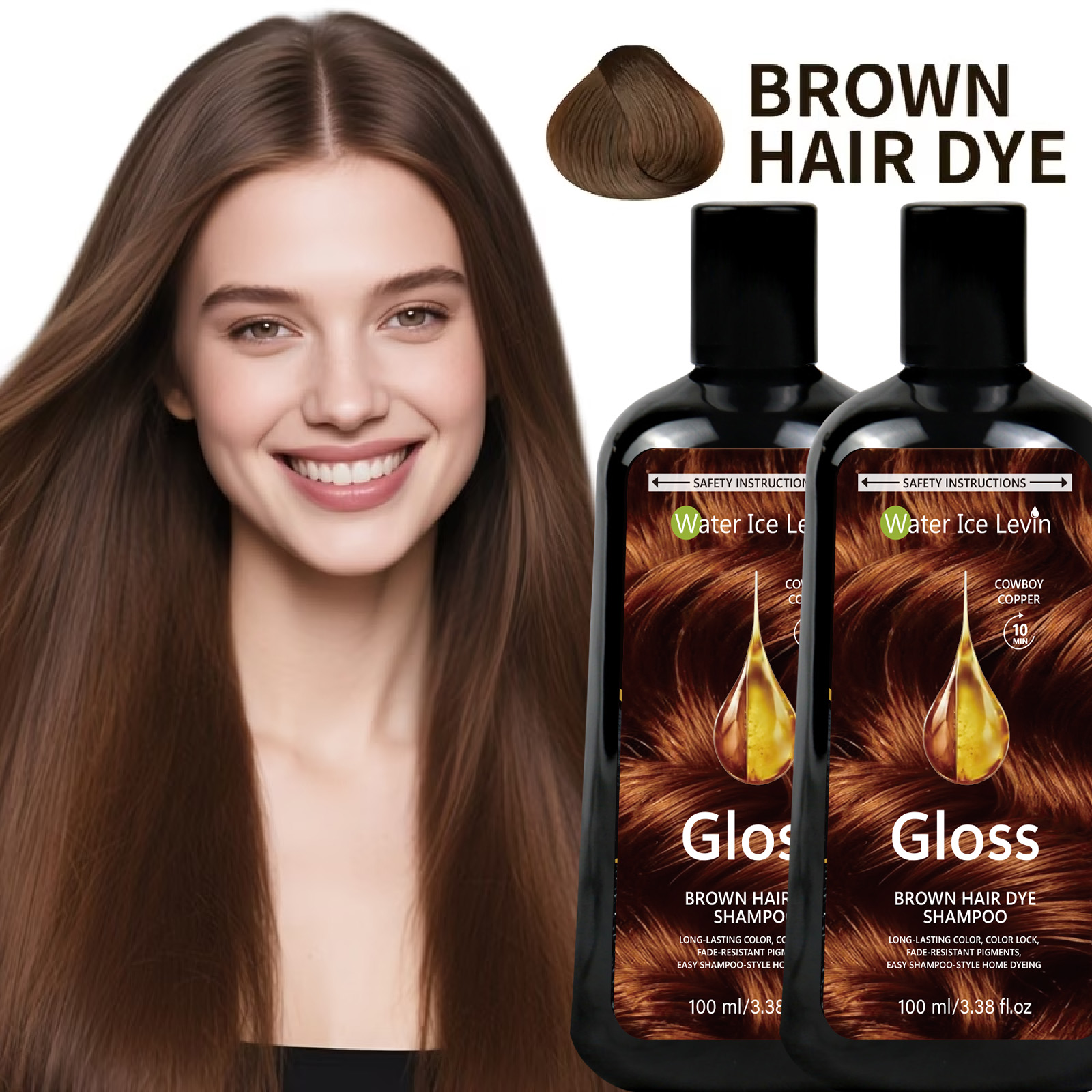 شامبو صبغة الشعر البني 100 مل، - مراجعة Hair Spray Color وسعره