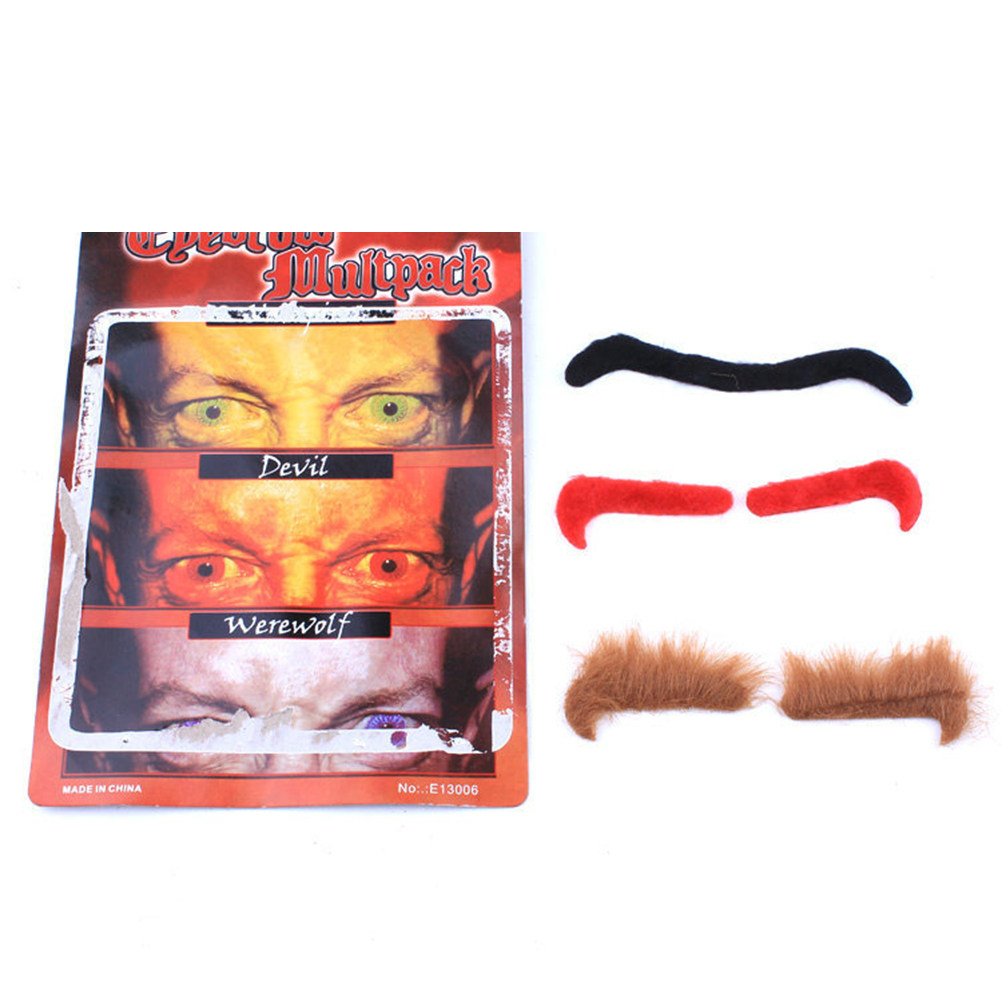 3 قطع من حواجب الهالوين الاصطن - مراجعة Easy Cosplay Prop وسعره